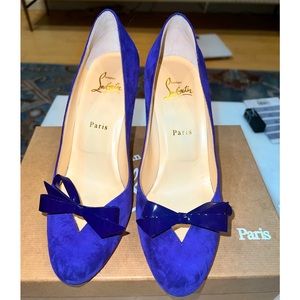 Christian Louboutin suede pumps 85mm